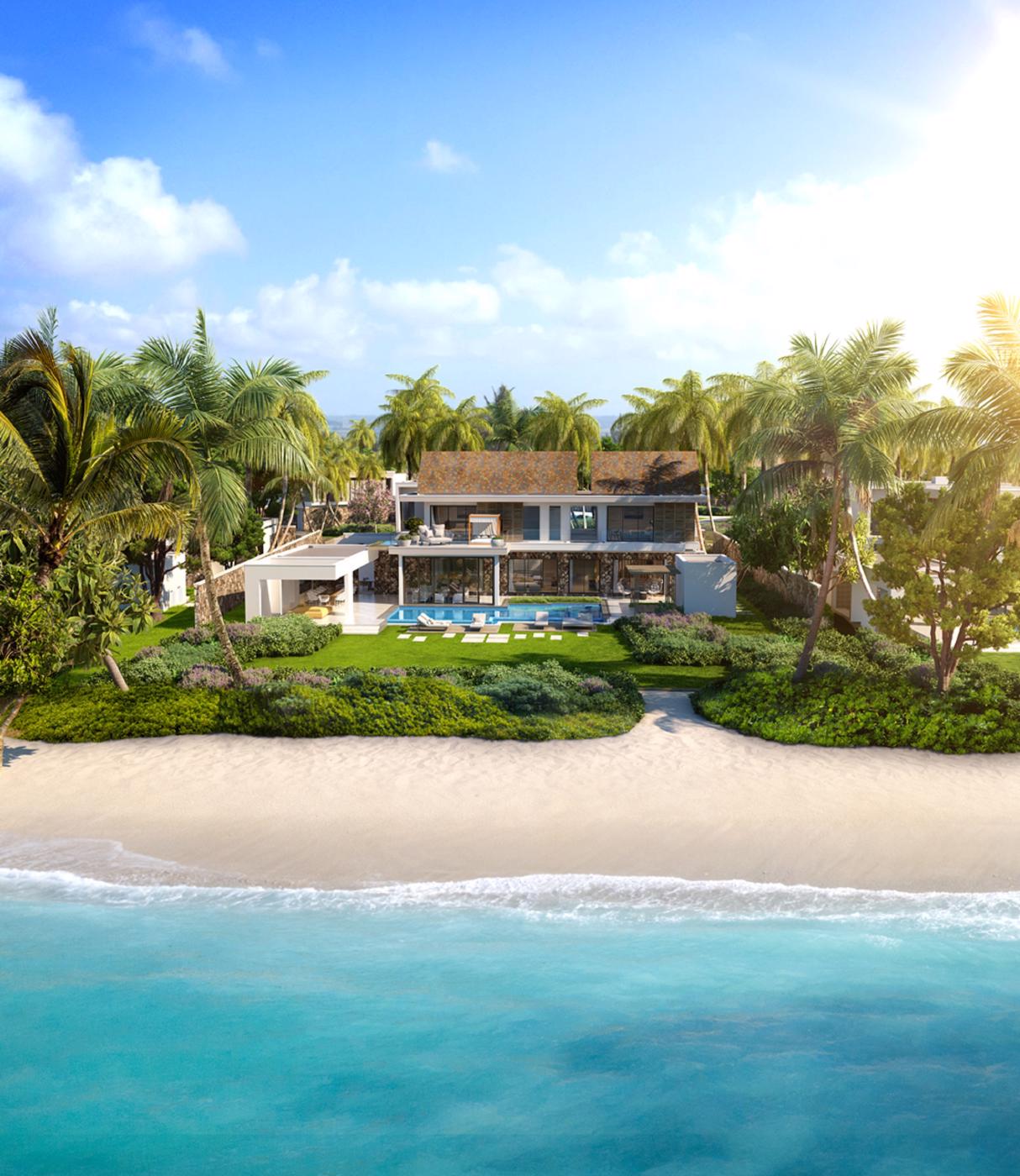 6 Bedroom Beachfront Villa For Sale Belle Mare Mauritius 