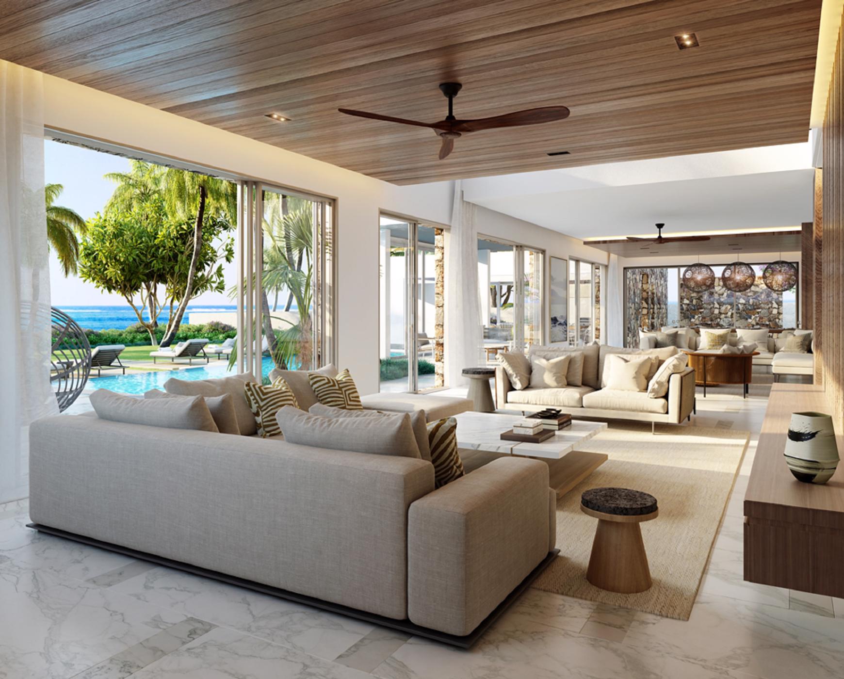 6 Bedroom Beachfront Villa For Sale Belle Mare (Mauritius
