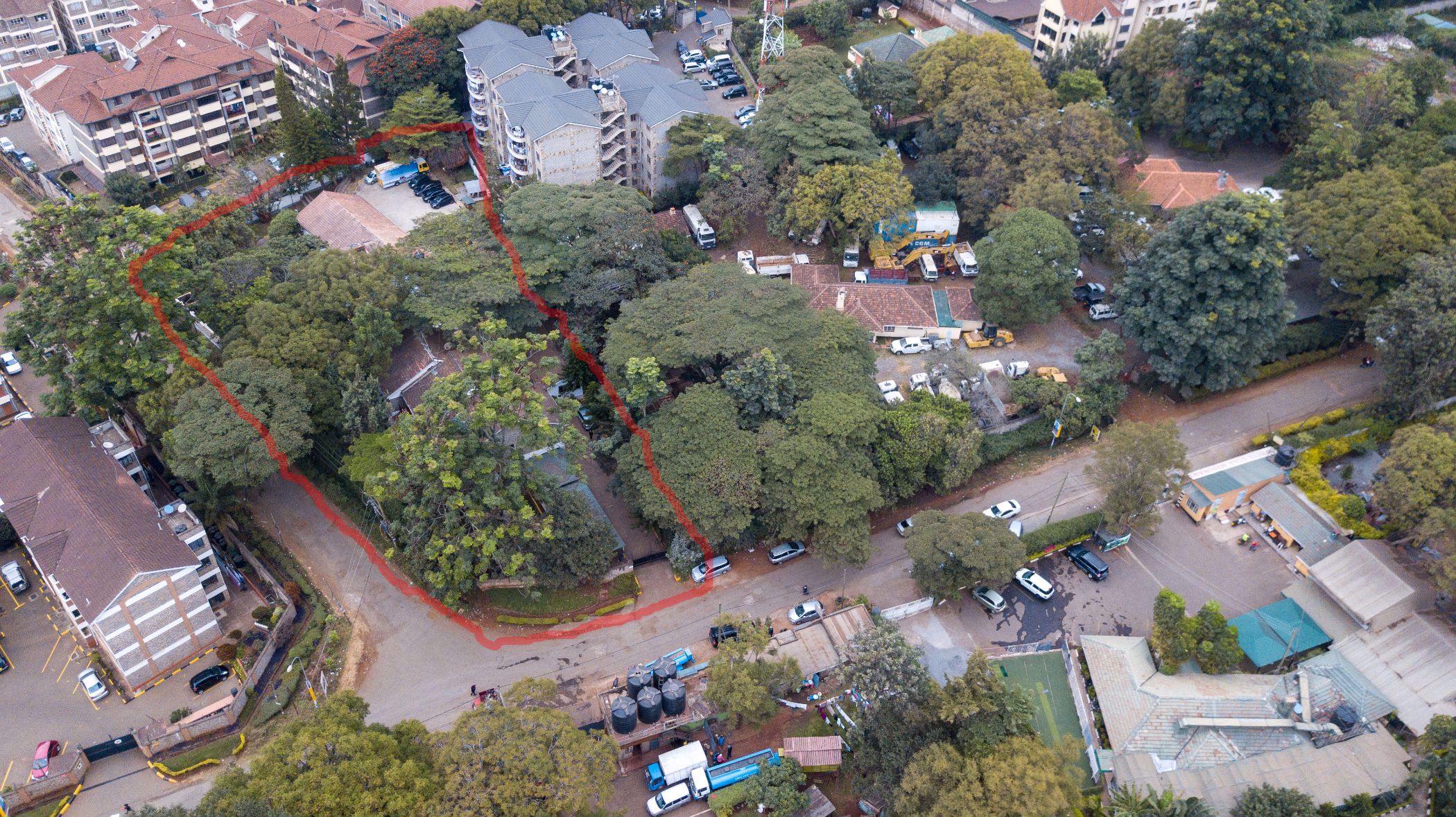 0.9 acres residential vacant land for sale in Kileleshwa (Kenya)