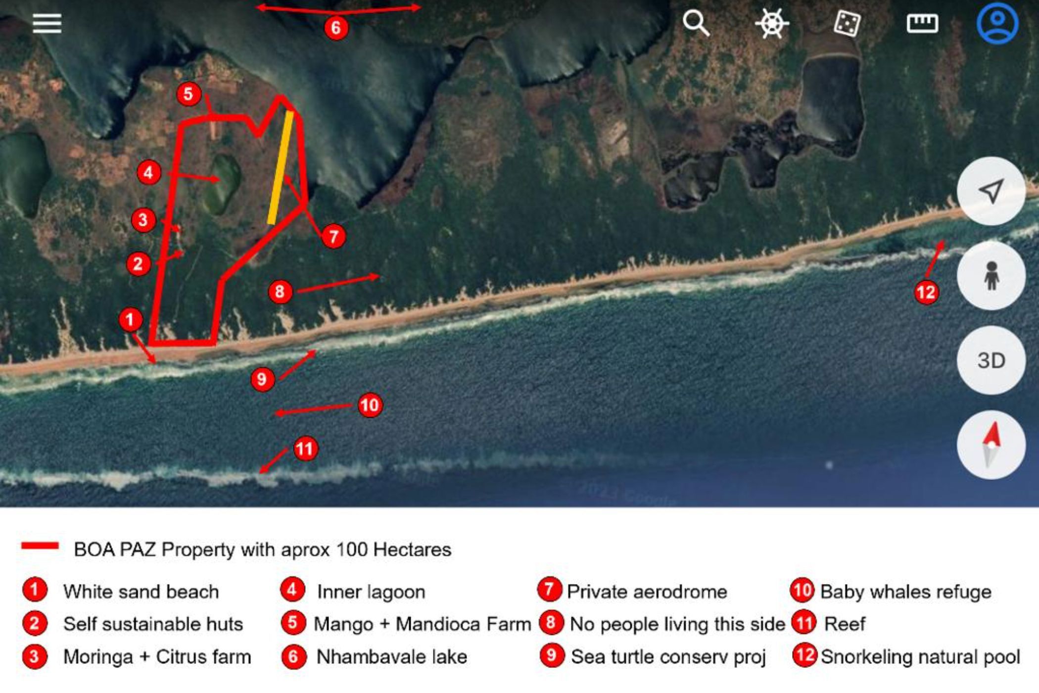 100 hectare commercial vacant land for sale in Chidenguele (Gaza, Mozambique)
