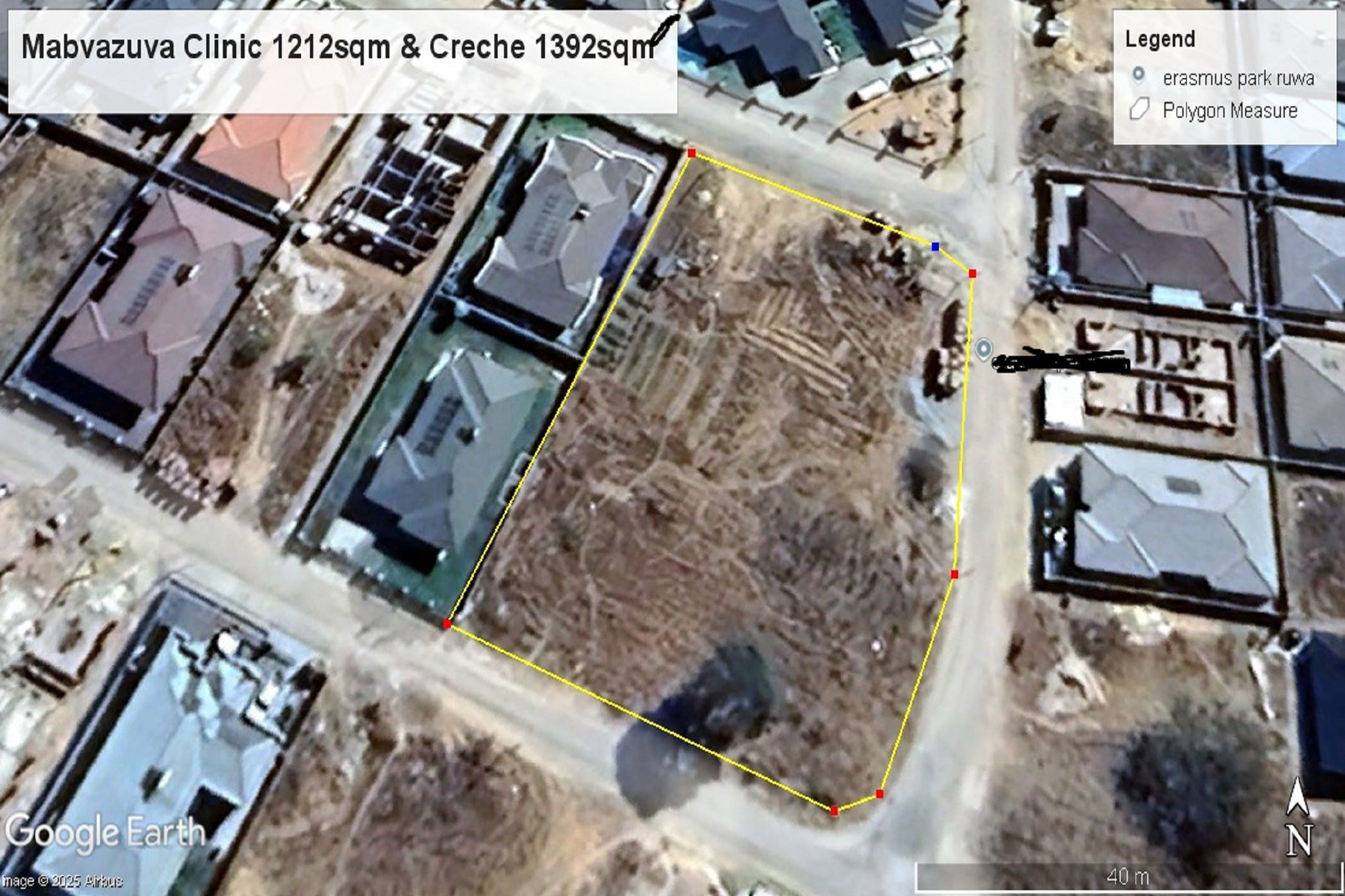 1212 m&sup2; commercial vacant land for sale in Ruwa (Zimbabwe)